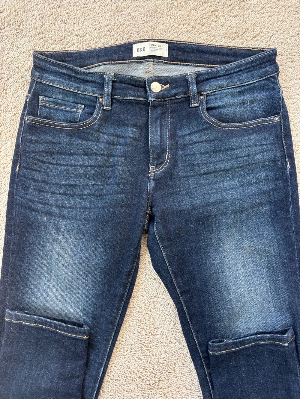 BKE Women's Dark Blue Skinny Jeans